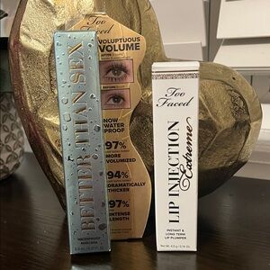 Too Faced Better Than Sex Waterproof Mascara and Lip Injection Extreme Set